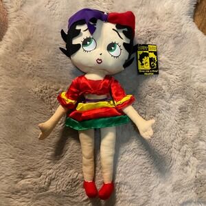 Betty Boop Plush Flamenco Dancer Kellytoy 16.5" With Tag Vintage‎